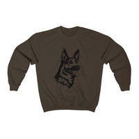 German Shepherd Unisex Heavy Blend Crewneck Sweatshirt, Loose Fit, Cotton/Polyester, S - 3XL, 10 Colors, FREE Shipping, Made in USA!!