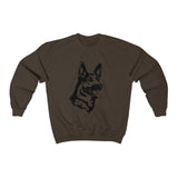 German Shepherd Unisex Heavy Blend Crewneck Sweatshirt, Loose Fit, Cotton/Polyester, S - 3XL, 10 Colors, FREE Shipping, Made in USA!!