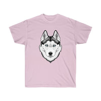 Siberian Husky Unisex Ultra Cotton Tee, 14 Colors, S - 5XL, 100% Cotton, FREE Shipping, Made in the USA!!