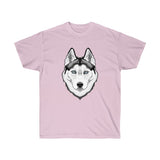 Siberian Husky Unisex Ultra Cotton Tee, 14 Colors, S - 5XL, 100% Cotton, FREE Shipping, Made in the USA!!