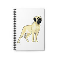 Mastiff Spiral Notebook - Ruled Line, 118 Pages, Great for Shopping Lists, School Notes, Poems, Made in the USA!!