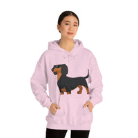 Dachshund Unisex Heavy Blend™ Hooded Sweatshirt, S - 5XL, 13 Colors, Cotton/Polyester, FREE Shipping, Made in USA!!