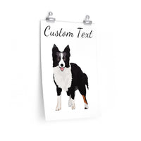 Border Collie Premium Matte vertical posters, 7 Sizes, Customizable, Personalized, FREE Shipping, Made in the USA!!