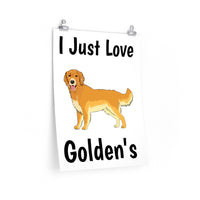 Golden Retriever Premium Matte vertical posters, 7 Sizes, Matte Finish, Museum Grade Paper, FREE Shipping, Made in USA!!