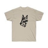 German Shepherd Unisex Ultra Cotton Tee, S - 3 XL, 12 Colors, 100% Cotton, Light Fabric, FREE Shipping, Made in USA!!