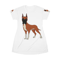 Great Dane All Over Print T-Shirt Dress