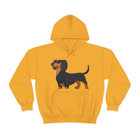 Dachshund Unisex Heavy Blend™ Hooded Sweatshirt, S - 5XL, 13 Colors, Cotton/Polyester, FREE Shipping, Made in USA!!