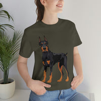 Doberman Pinscher Unisex Jersey Short Sleeve Tee