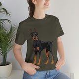 Doberman Pinscher Unisex Jersey Short Sleeve Tee