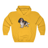 Tricolor Cavalier King Charles Spaniel Unisex Heavy Blend™ Hooded Sweatshirt