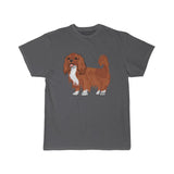 Ruby Cavalier King Charles Spaniel Men's Short Sleeve Tee, S - 5XL, 11 Colors, 100% Cotton, FREE Shipping, Made in the USA!!