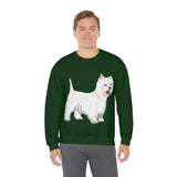 West Highland White Terrier Unisex Heavy Blend™ Crewneck Sweatshirt, S - 5XL, Cotton/Polyester, FREE Shipping, Made in USA!!