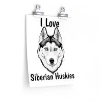 Siberian Husky Premium Matte vertical posters