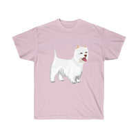 West Highland White Terrier Unisex Ultra Cotton Tee, S - 5XL, Cotton, FREE Shipping, Made in USA!!