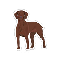 Vizsla Die-Cut Stickers,  Water Resistant Vinyl, 5 Sizes, Matte Finish, Indoor/Outdoor, FREE Shipping, Made in USA!!