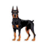 Doberman Pinscher Kiss-Cut Stickers