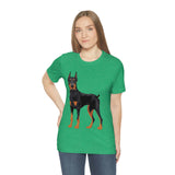 Doberman Pinscher Unisex Jersey Short Sleeve Tee