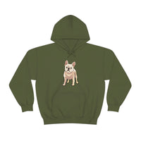 French Bulldog Unisex Heavy Blend Hooded Sweatshirt, S - 5XL, 12 Colors, FREE Shipping, Made in USA!!