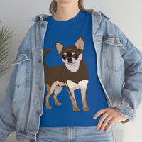 Chihuahua Unisex Heavy Cotton Tee, S - 5XL, 12 Colors, 100% Cotton, Made in the Usa, Free Shipping!!