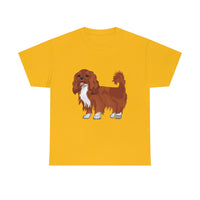 Ruby Cavalier King Charles Spaniel Unisex Heavy Cotton Tee, 12 Colors, S - 5XL, 100% Cotton, FREE Shipping, Made in USA!!