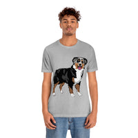 Australian Shepherd Unisex Jersey Short Sleeve Tee, XS-3XL, 14 Colors, Soft Cotton, Light Fabric, FREE Shipping, Made in USA!!