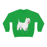 West Highland White Terrier Unisex Heavy Blend™ Crewneck Sweatshirt, S - 5XL, Cotton/Polyester, FREE Shipping, Made in USA!!