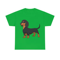 Dachshund Unisex Heavy Cotton Tee, S - 5XL, 12 Colors, Light Fabric, FREE Shipping, Made in USA!!