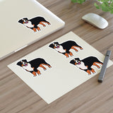 Bernese Mountain Dog Sticker Sheets, 2 Image Sizes, 3 Image Surfaces, Water Resistant Vinyl, FREE Shipping, Made in USA!!