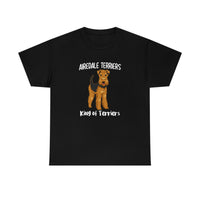 Airedale Terrier Unisex Heavy Cotton Tee, S - 5XL, 14 Colors, Light Fabric, FREE Shipping, Made in USA!!