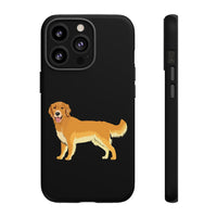 Golden Retriever Cell Phone Cases, Samsung, iPhone, Google, Impact Resistant, Dual Layer for Protection, FREE Shipping, Made in USA!!