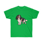 Tricolor Cavalier King Charles Spaniel Unisex Ultra Cotton Tee