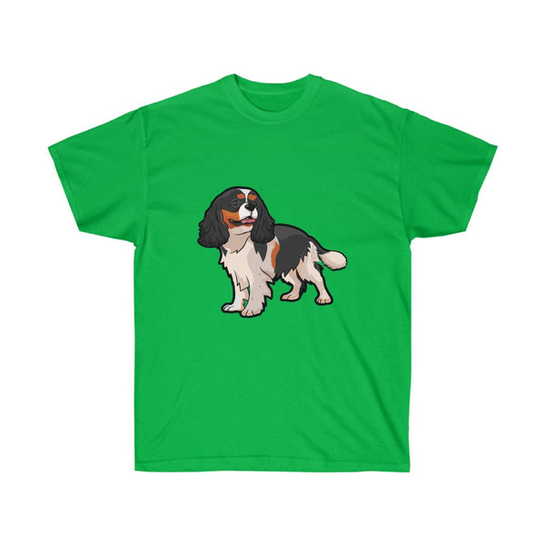 Tricolor Cavalier King Charles Spaniel Unisex Ultra Cotton Tee