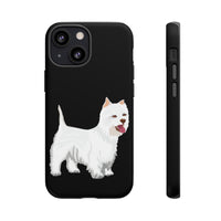 West Highland White Terrier Tough Cell Phone Cases, Impact Resistant, Matte or Glossy, FREE Shipping, Made in USA!!