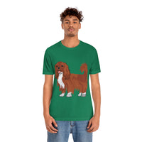 Ruby Cavalier King Charles Spaniel Unisex Jersey Short Sleeve Tee, 14 Colors, 100% Cotton, XS - 3XL, FREE Shipping, Made in USA!!