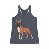 Great Dane Women's Tri-Blend Racerback Tank