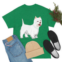 West Highland White Terrier Unisex Heavy Cotton Tee, S - 5XL, Cotton, FREE Shipping, Made in USA!!