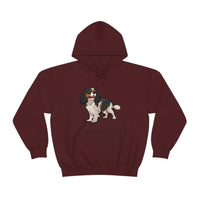 Tricolor Cavalier King Charles Spaniel Unisex Heavy Blend Hooded Sweatshirt, S - 5XL, 12 Colors, FREE Shipping, Made in Usa!!