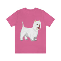 West Highland White Terrier Unisex Jersey Short Sleeve Tee, S - 3XL, Cotton, Light Fabric, FREE Shipping, Made in USA!!