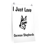 German Shepherd Premium Matte vertical posters, 7 Sizes, Matte Finish, Museum Grade Paper, FREE Shipping, Made in USA!!