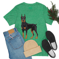 Doberman Pinscher Unisex Jersey Short Sleeve Tee