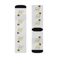 Mastiff Sublimation Socks, 95% Polyester, 3 Sizes, Cushioned Bottoms, Made in the USA!!
