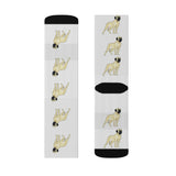 Mastiff Sublimation Socks, 95% Polyester, 3 Sizes, Cushioned Bottoms, Made in the USA!!