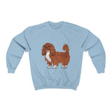 Ruby Cavalier King Charles Spaniel Unisex Heavy Blend™ Crewneck Sweatshirt, S - 3XL, 11 Colors, Cotton/Polyester, Made in the USA!!