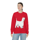 West Highland White Terrier Unisex Heavy Blend™ Crewneck Sweatshirt, S - 5XL, Cotton/Polyester, FREE Shipping, Made in USA!!