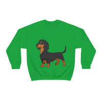 Dachshund Unisex Heavy Blend™ Crewneck Sweatshirt, S - 2XL, 14 Colors, Cotton/Polyester, Medium Fabric, FREE Shipping, Made in USA!!