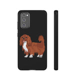 Ruby Cavalier King Charles Spaniel Tough Cases, Matte/Glossy, Outer Shell, 2 Layer Case For Protection, Over 30 Cases!!