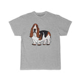 Basset Hound Men's Short Sleeve Tee, S - 5XL, 11 Colors, Cotton, FREE Shipping, Made in USA!!