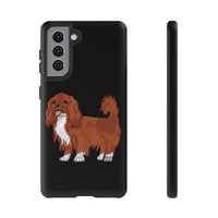 Ruby Cavalier King Charles Spaniel Tough Cases, Matte/Glossy, Outer Shell, 2 Layer Case For Protection, Over 30 Cases!!