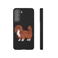 Ruby Cavalier King Charles Spaniel Tough Cases, Matte/Glossy, Outer Shell, 2 Layer Case For Protection, Over 30 Cases!!