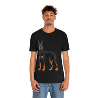 Doberman Pinscher Unisex Jersey Short Sleeve Tee